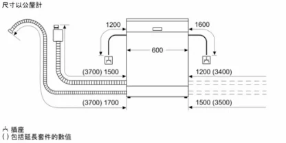 8系列 半嵌式洗碗機 60 cm 不銹鋼：圖片 10